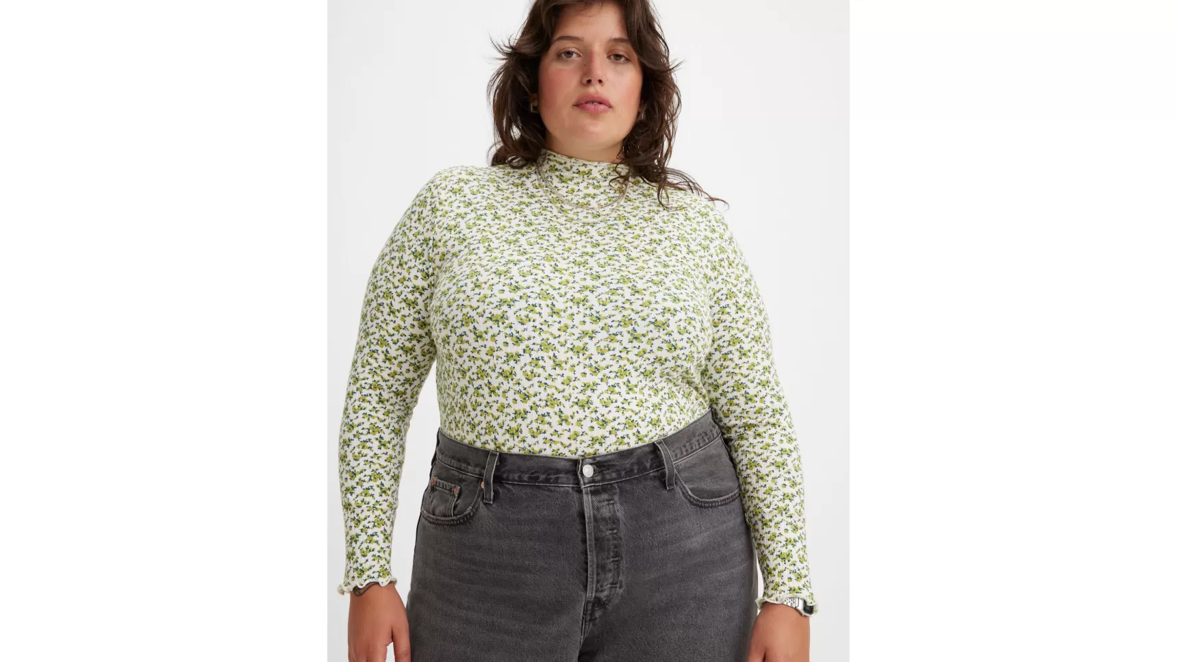Cheap Flora Sweater Met Lage Col (Plus Size) Dames Truien & Sweaters