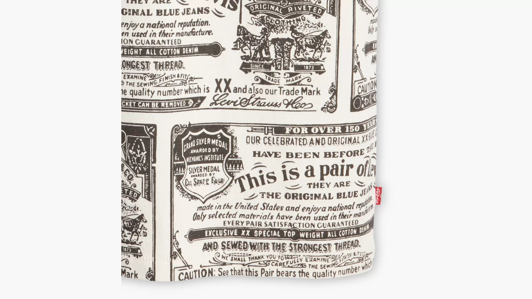 Online Red Tab™ Vintage T-Shirt Heren T-Shirts